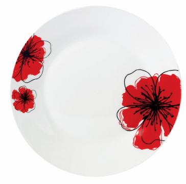 Farfurie intinsa portelan 23 cm, Red Flowers, Vanora Home de la Etoc Online