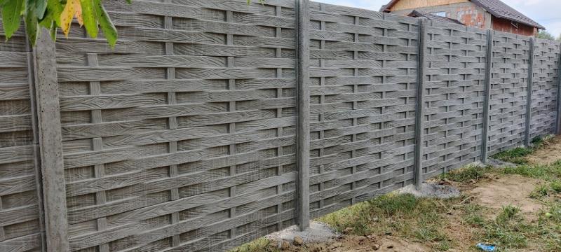 Gard beton impletitura