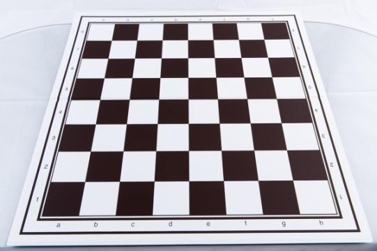 Tabla de sah pliabila PVC (alb-maro) 54 mm Premium de la Chess Events Srl