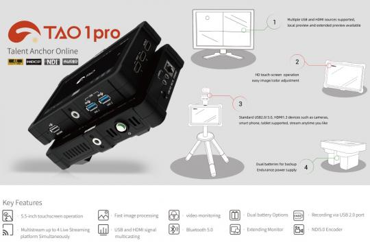 Monitor de previzualizare FHD RGBlink TAO 1 Pro NDI de la West Buy SRL