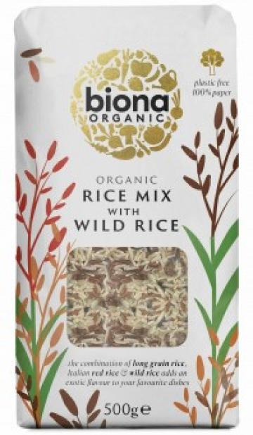 Orez mixt cu orez salbatic bio 500g Biona de la Supermarket Pentru Tine Srl
