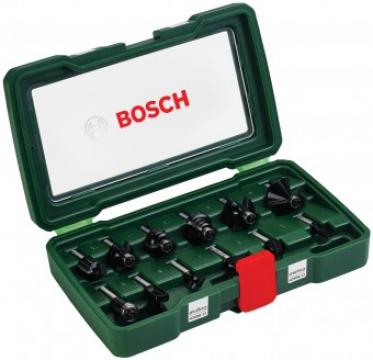 Set 12 freze Bosch HM tija 8mm - 3165140415842