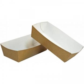 Tavite carton natur|alb, 15*8* h4.3cm (500buc) de la Practic Online Packaging Srl