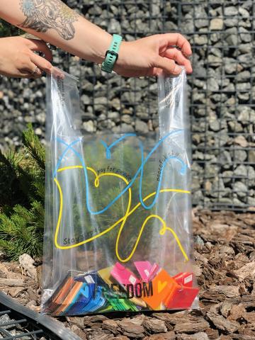 Pungi plastic Plastic bag Freedom line 28*48 cm de la Chernigov Package