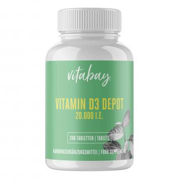 Supliment alimentar Vitabay Vitamina D3 - 20.000 UI de la Krill Oil Impex Srl