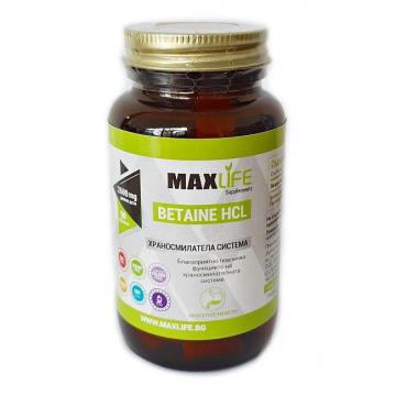 Supliment alimentar MAXLife Betaine HCL 650mg de la Krill Oil Impex Srl