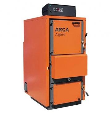 Cazan lemne gazeificare Arca Aspiro inox 29RI-30kW de la Axa Industries Srl