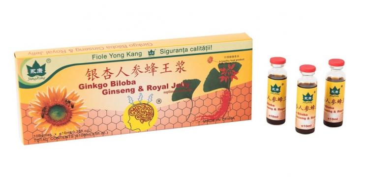 Supliment alimentar Yong Kang - Ginkgo Biloba, Ginseng de la Medaz Life Consum Srl