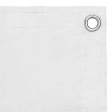 Paravan de balcon, alb, 120 x 300 cm, tesatura oxford