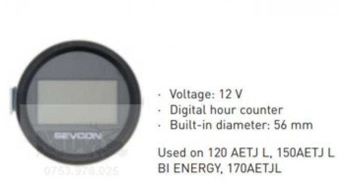 Indicator digital ore 12 V Manitou 120 AETJ L 150AETJ L BI de la M.T.M. Boom Service