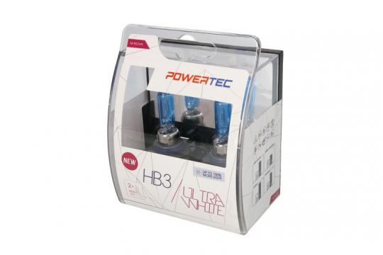 Set becuri Powertec HB3 Ultra White