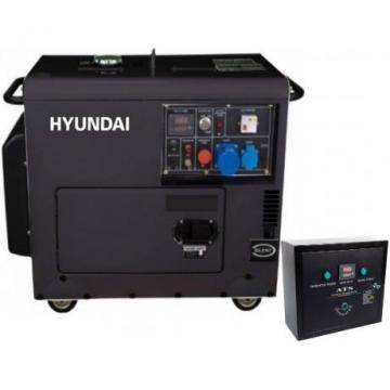 Generator de curent monofazat Hyundai DHY 8601 SE + ATS M de la Tehno Center Int Srl