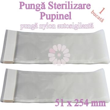 Punga sterilizare pupinel 1buc - 51 x 254 mm de la Mezza Luna Srl.