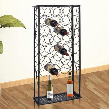 Suport sticle de vin pentru 28 de sticle, metal de la VidaXL