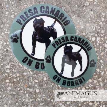 Sticker auto Presa Canario de la Arhi Ecus Srl