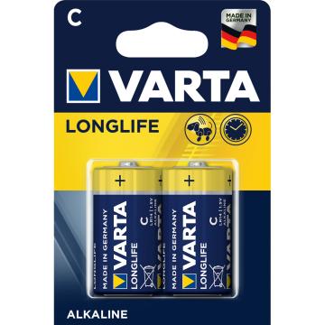 Baterii Varta Longlife Extra, LR14, 2 bucati/set de la Sanito Distribution Srl