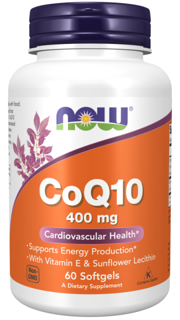 Supliment alimentar Now Foods CoQ10, Lecithin &Vitamin E