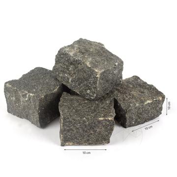Piatra cubica granit gri antracit natur 10 x 10 x 10cm