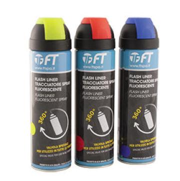 Spray de marcaj galben fluorescent Flash Liner de la Fortza Brasov