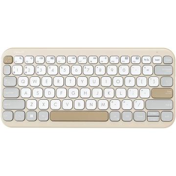 Tastatura wireless Asus Marshmallow KW100, Oat Milk