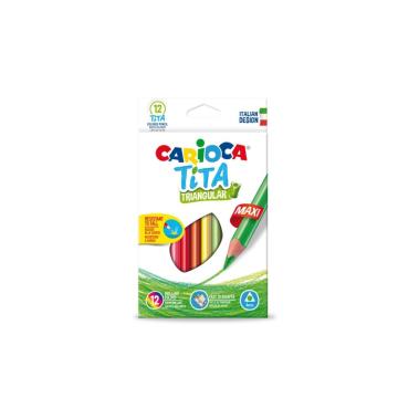 Creioane color triunghiulare Tita Maxi 12/set de la Sanito Distribution Srl