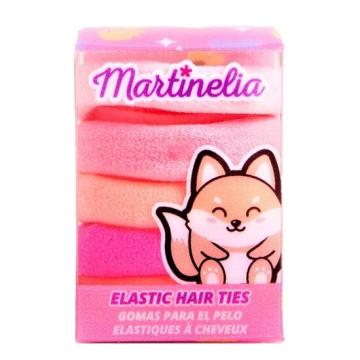 Set 5 elastice pentru par Martinelia 3011w, roz si piersica de la M & L Comimpex Const SRL