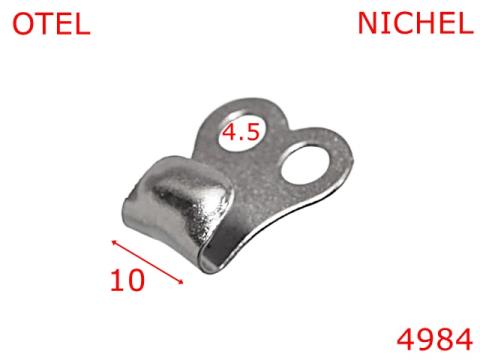 Carlig bocanc fixare dubla -10-mm-otel--nichel 4984 de la Metalo Plast Niculae & Co S.n.c.