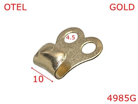 Carlig bocanc fixare dubla -10-mm-otel--gold 4985G