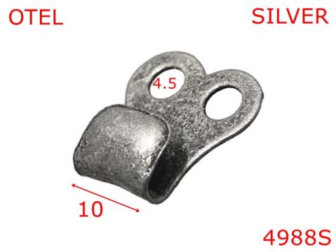 Carlig bocanc fixare dubla -10-mm-otel--silver 4988S de la Metalo Plast Niculae & Co S.n.c.