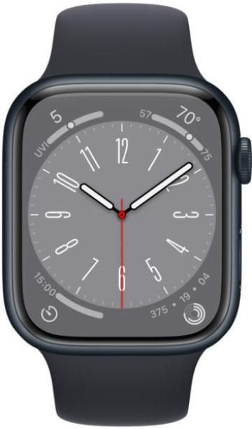 Ceas Apple Watch Series 8, GPS, 45mm, Midnight Aluminium
