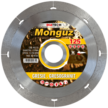 Disc diamantat pentru gresie si gresogranit Monguz de la Fortza Bucuresti