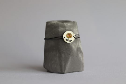 Bratara floarea-soarelui din argint de la Raw Jewellery Srl
