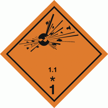 Eticheta 1.1 Pericol de explozie in masa de la Prevenirea Pentru Siguranta Ta G.i. Srl