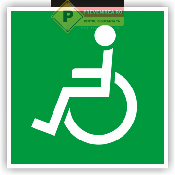Eticheta de urgenta pentru persoana cu dizabilitati de la Prevenirea Pentru Siguranta Ta G.i. Srl