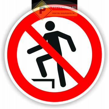 Etichete interzis pe scari