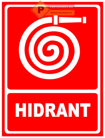 Indicatoare pentru hidranti cu furtun de la Prevenirea Pentru Siguranta Ta G.i. Srl