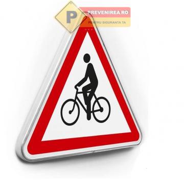 Indicator pentru avertizare biciclisti