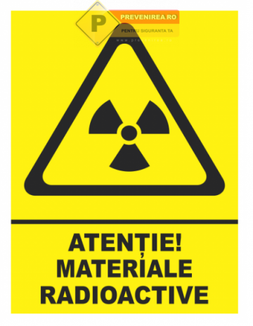 Indicator pentru material radioactiv de la Prevenirea Pentru Siguranta Ta G.i. Srl