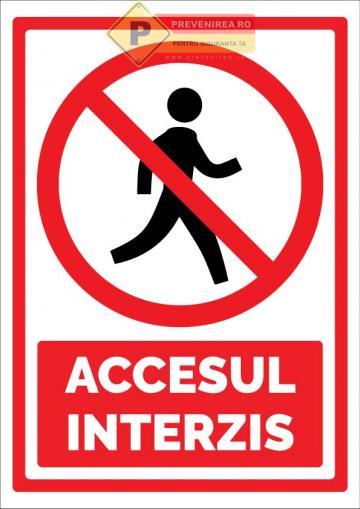 Semn pentru accesul interzis