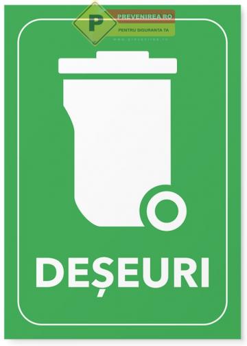 Semn pentru pulbere de gunoi de la Prevenirea Pentru Siguranta Ta G.i. Srl