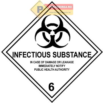 Semne pentru substante care pot cauza infectii de la Prevenirea Pentru Siguranta Ta G.i. Srl