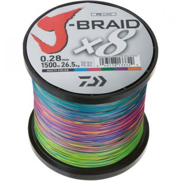 Fir Daiwa J-Braid X8 multicolor, 1500m