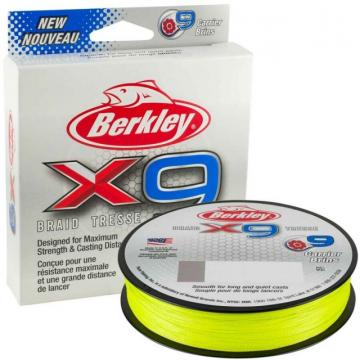 Fir textil X9 Low Vis galben fluo 150m Berkley de la Pescar Expert