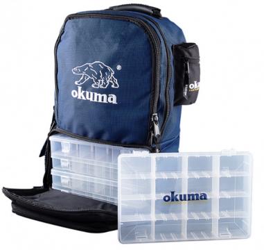 Rucsac Okuma 48x30cm, 4 cutii de la Pescar Expert