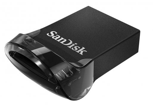 Memorie USB SanDisk Ultra Fit, 64GB, USB 3.1, Negru