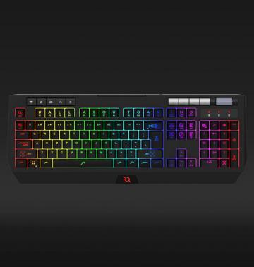 Tastatura Aqirys Capella, iluminare RGB, USB, negru de la Etoc Online