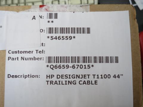 Cablu Q6659-67015 trailing HP DesignJet T1100.T610 44-RFB de la Printer Service Srl