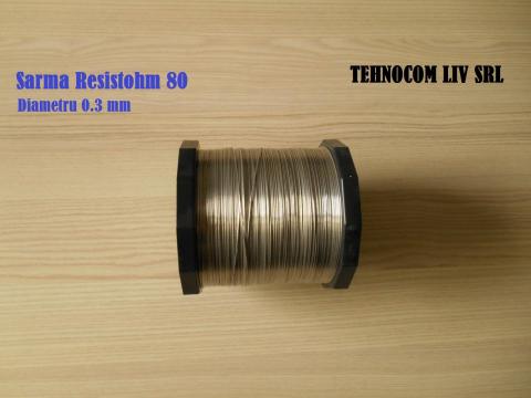 Sarme rezistive Resistohm Alloy 80% Nickel 0.3mm de la Tehnocom Liv Rezistente Electrice, Etansari Mecanice