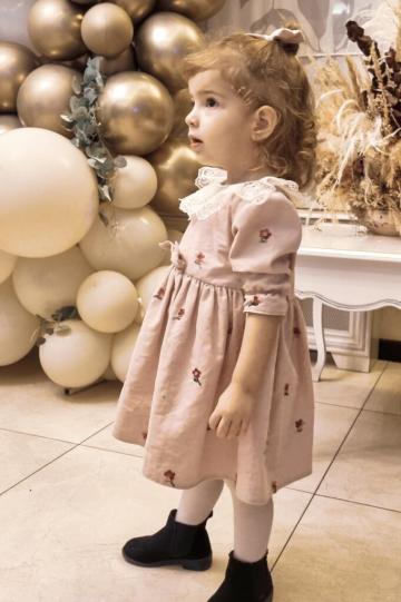 Rochie Thea - roz (1-4 ani) de la Andreeatex