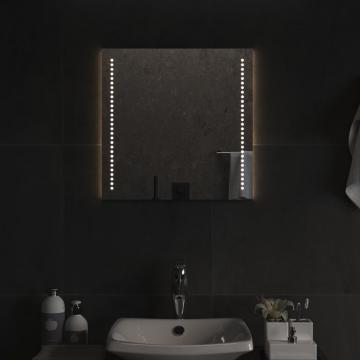 Oglinda de baie cu LED, 50x50 cm